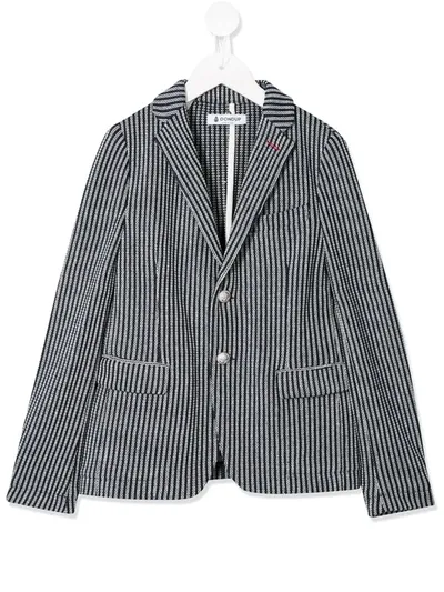 Dondup Kids' Fitted Woven Blazer In Blue