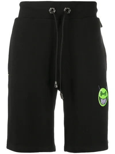 Philipp Plein Jersey Shorts In Black