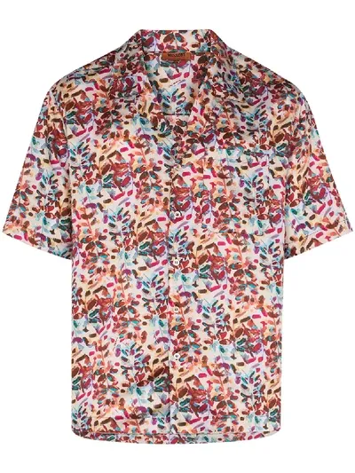 Missoni Floral Print Shirt In Red