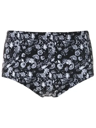 Amir Slama Margaridas Print Trunks In Black