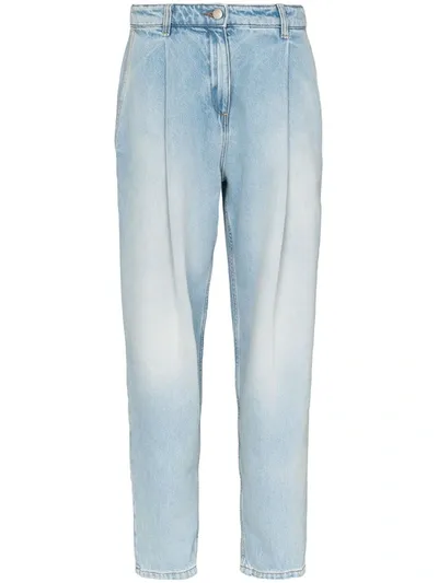 Magda Butrym High-waisted Wide Leg Jeans In Blue