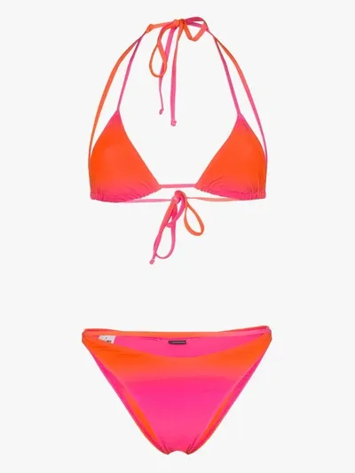 Jacquemus Le Maillot Peirado Ombré Bikini In Pink