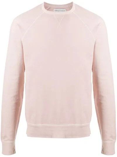 Officine Generale Clement Pigment-dyed Loopback Cotton-jersey Sweatshirt In Pink