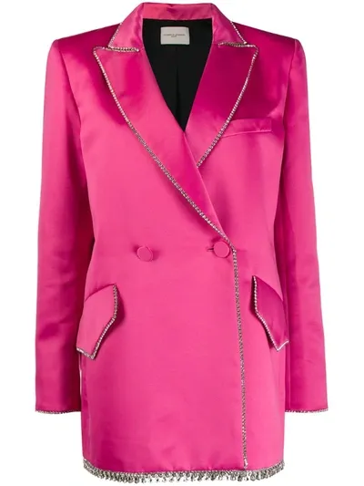 Giuseppe Di Morabito Gemstone Double-breasted Blazer In Pink