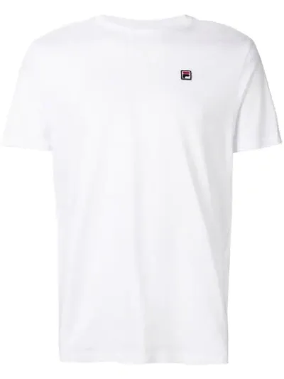 Fila Contrast Logo T-shirt In White