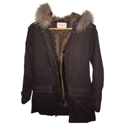 Pre-owned Claudie Pierlot Brown Cotton Coat