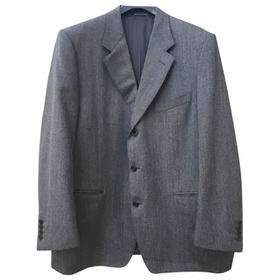 Pre-owned Canali Wool Vest In Grey