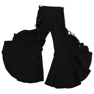 Pre-owned Jonathan Simkhai Trousers In Black