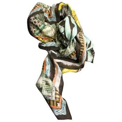 Pre-owned Balmain Cashmere Stole In Multicolour