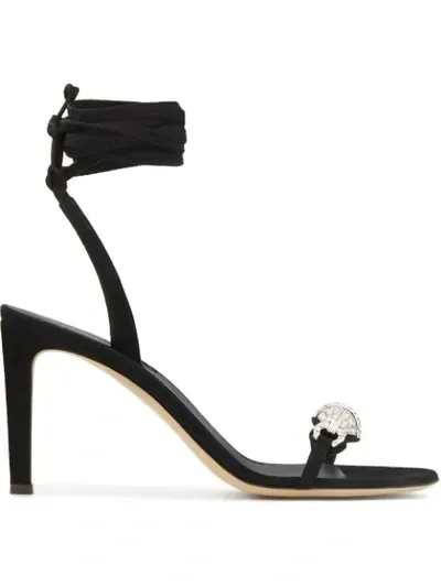 Giuseppe Zanotti Thais 105mm Sandals In Black