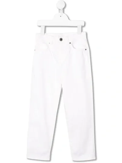 Burberry Kids' Relaxed Jeans In White