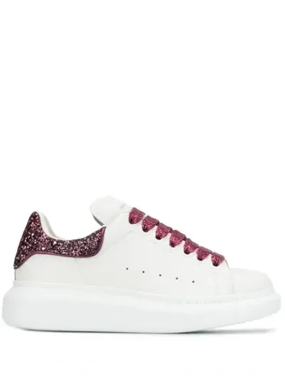 Alexander Mcqueen Glitter Detailed Sneakers In White