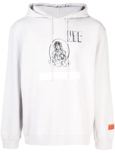 Heron Preston Light Grey Holy Spirit Hoodie