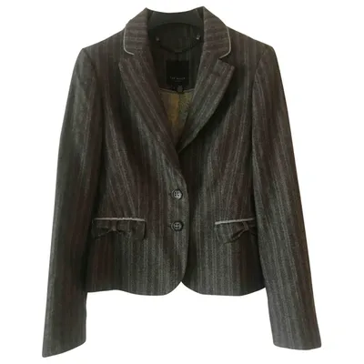 Pre-owned Ted Baker Wool Blazer In Grey