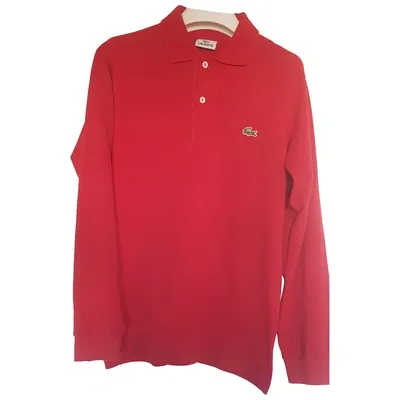 Pre-owned Lacoste Red Cotton Top