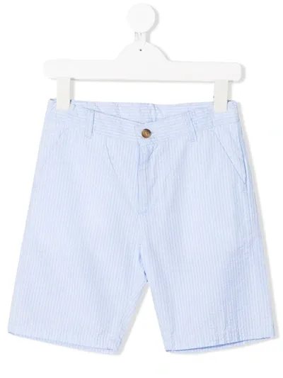 Knot Kids' Elastic Waist Chino Shorts In Blue