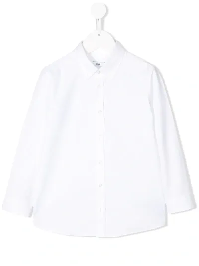 Knot Kids' Long Sleeve Oxford Shirt In White