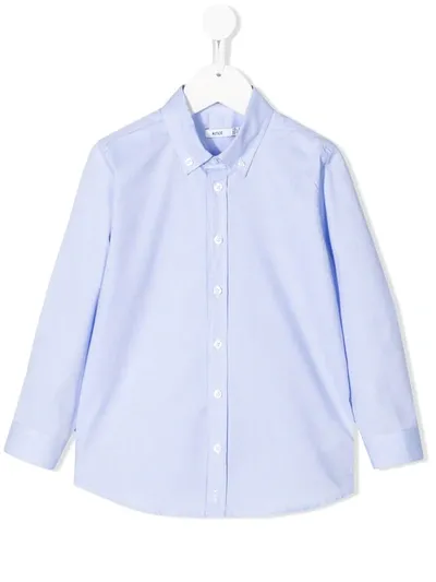 Knot Kids' Long Sleeve Oxford Shirt In Blue