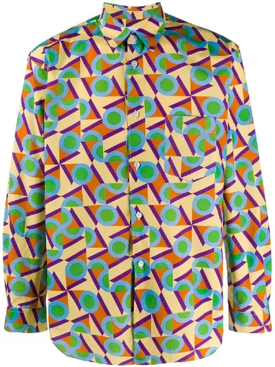 Comme Des Garçons Shirt All-over Printed Shirt In Multicolor