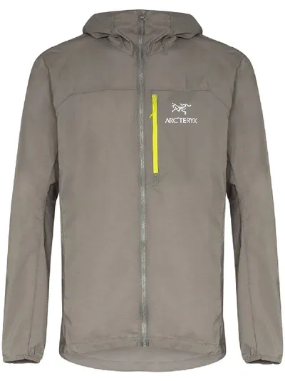 Arc'teryx Logo Hoodie In Grey