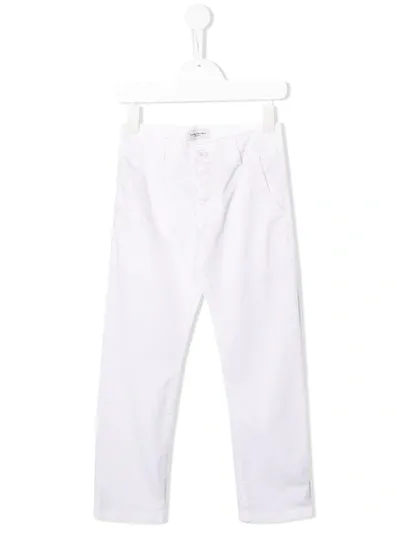 Paolo Pecora Kids' Tailored Trousers In White