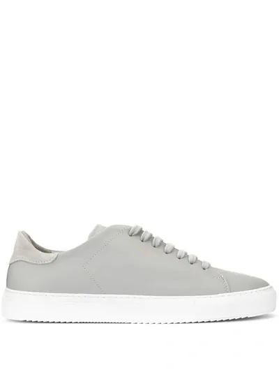 Axel Arigato Clean 90 Low-cut Leather Sneakers In Light Grey