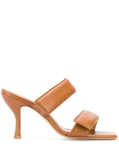 Gia Couture X Pernille Teisbaek Double Strap Sandals In Brown