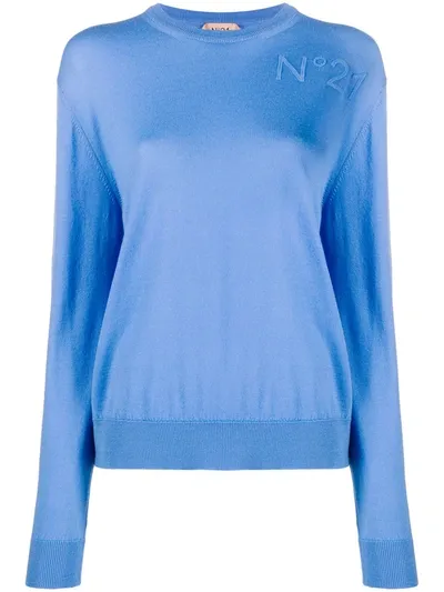 N°21 Crew Neck Jumper In Blue