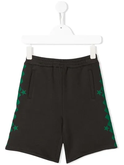 Gucci Kids' Star Print Shorts In Black