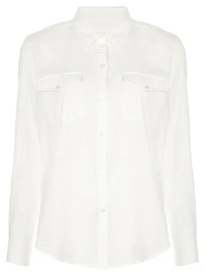 Nili Lotan Long Sleeve Shirt In White