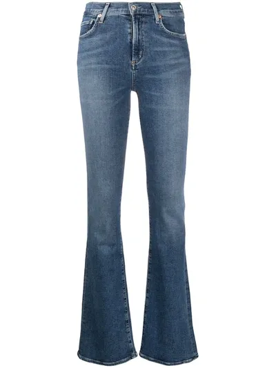 Citizens Of Humanity Mid-rise Flared Jeans In Blue