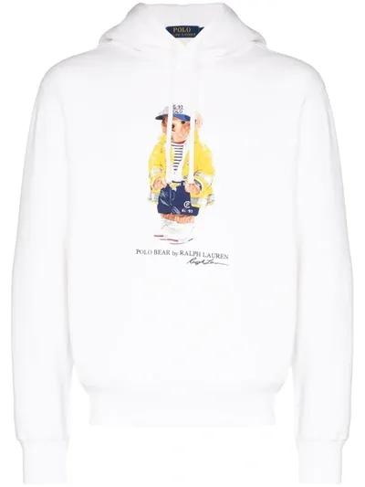 Polo Ralph Lauren Magic Teddy Hoodie In White