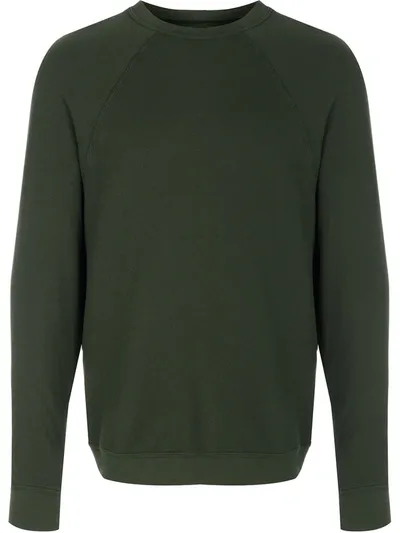 Les Tien Raglan-sleeves Cotton Sweatshirt In Green