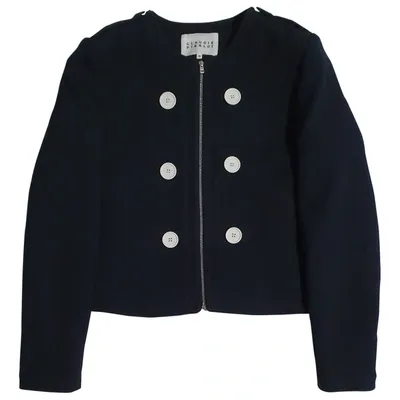 Pre-owned Claudie Pierlot Wool Blazer In Blue