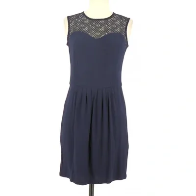 Pre-owned Sessun Mini Dress In Navy