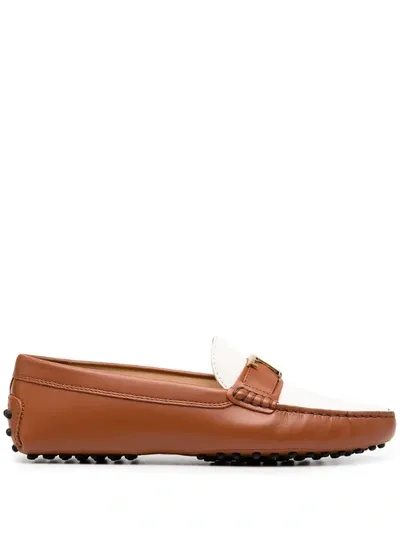 Tod's T Gommino Loafers In Brown