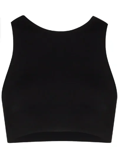 Reebok Racerback Crop Top In Black