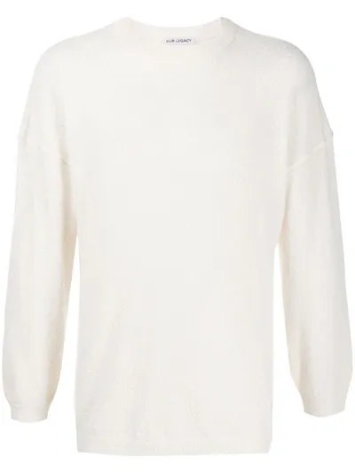 Our Legacy Crew-neck Wool Jumper In White