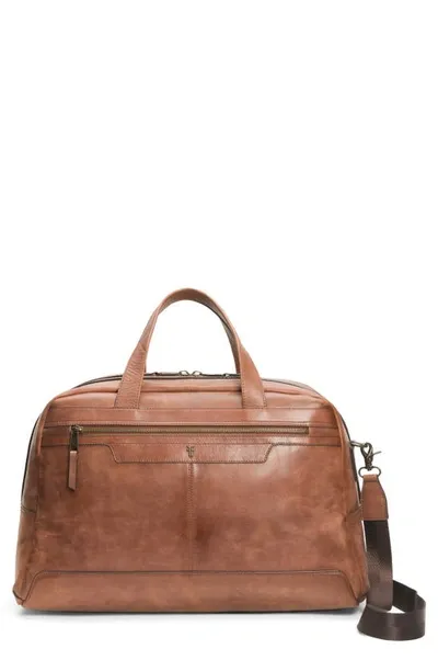 Frye Men's Holden Burnished Leather Duffel Bag In Whiskey