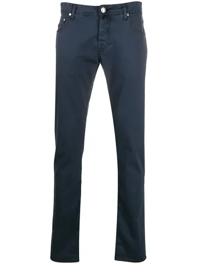 Jacob Cohen Slim-fit Trousers In Blue