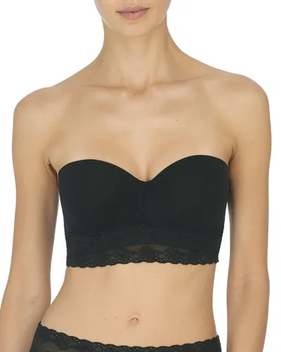 Natori Bliss Perfection Longline Strapless Underwire Bra 729154 In Black