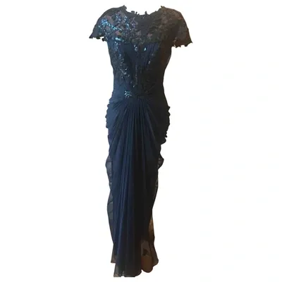 Pre-owned Tadashi Shoji Maxi Dress In Blue