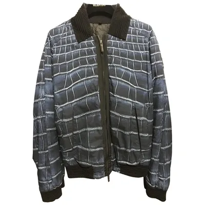 Pre-owned Roberto Cavalli Jacket In Navy