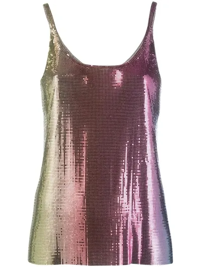 Rabanne Dégradé Chainmail Camisole In Multicolor