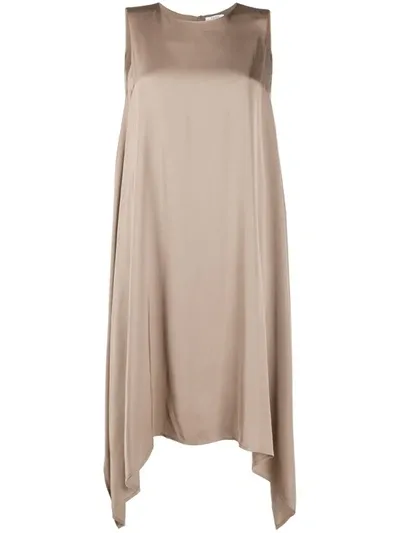 Peserico Sleeveless Flared Shift Dress In Neutrals