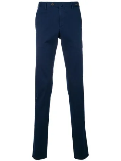 Pt01 Slim-fit Tailored Trousers In Blue