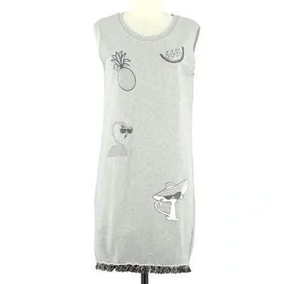 Pre-owned Karl Lagerfeld Mid-length Dress In Grey