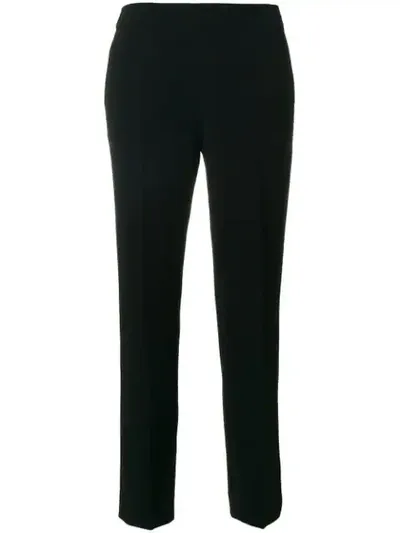 Alberto Biani Flared Hem Trousers In Black