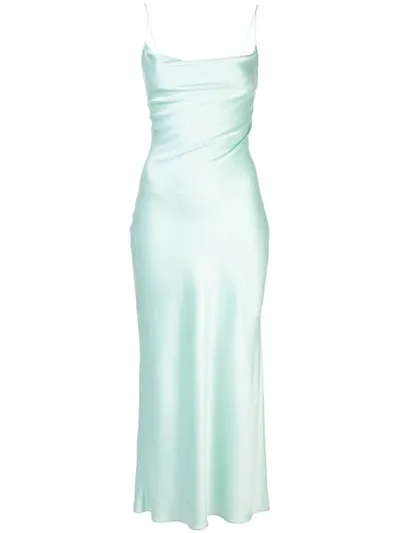 Alice And Olivia Alice + Olivia Harmony Maxi Slip Dress In Green