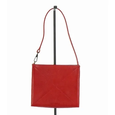 Pre-owned Lancel Leather Handbag In Red